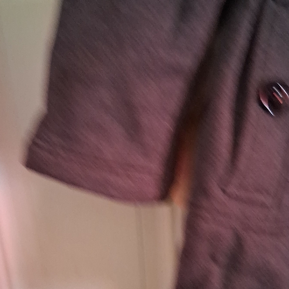 Liz Claiborne Women's Charcoal Belted Coat - Picture 6 of 6